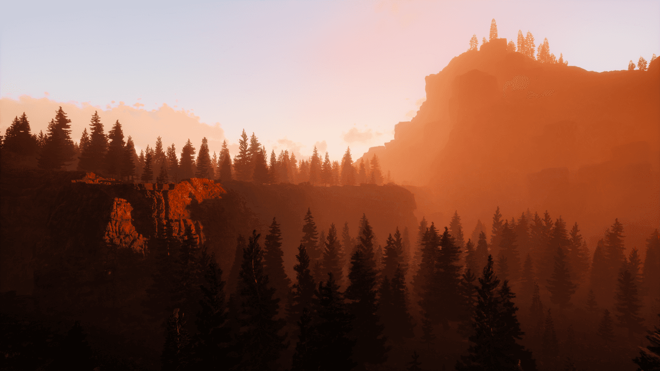 Forest and mountains in Solace