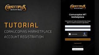 Tutorial: Cornucopias Marketplace Account Registration
